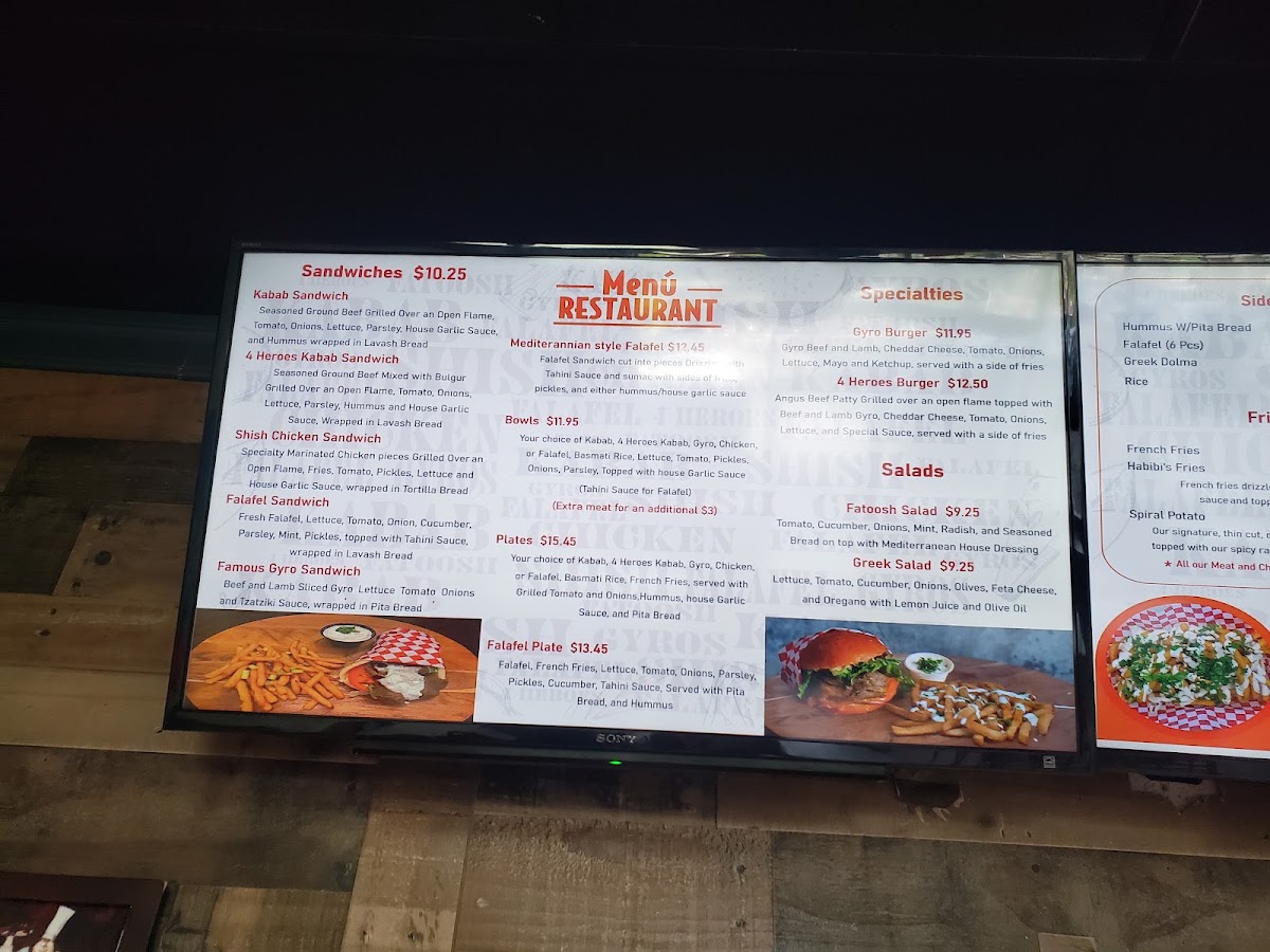 4 Heroes Grill MenuMenu Photo 10