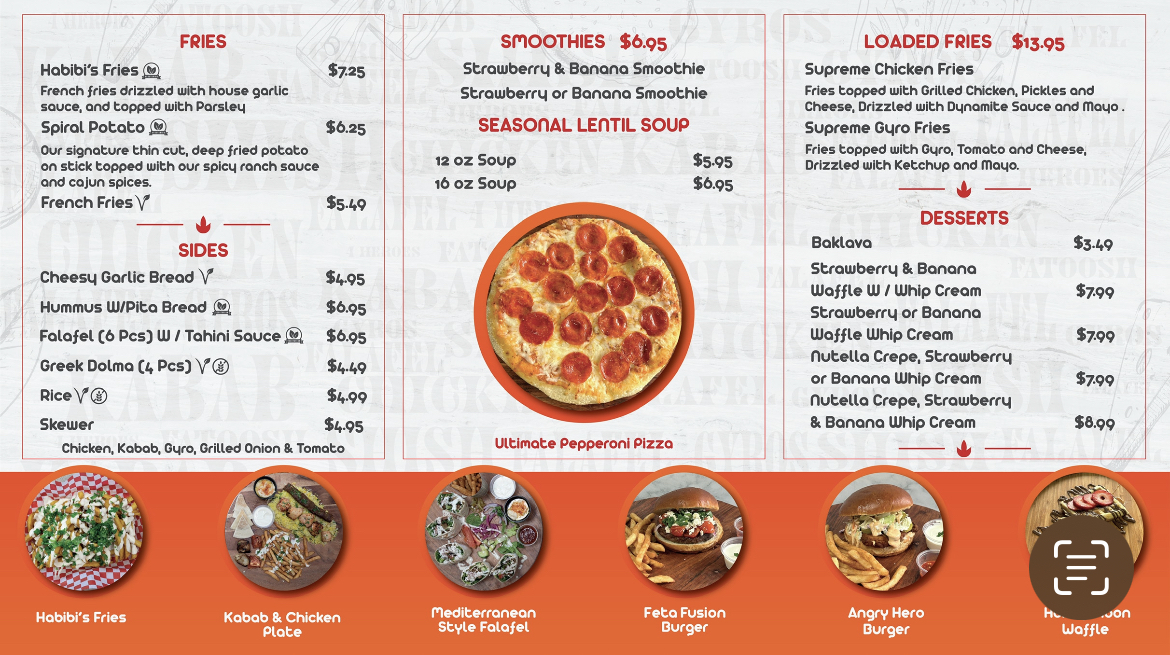 4 Heroes Grill Menu Menu Photo 3