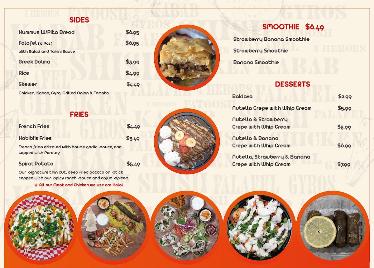 4 Heroes Grill Menu Menu Photo 4