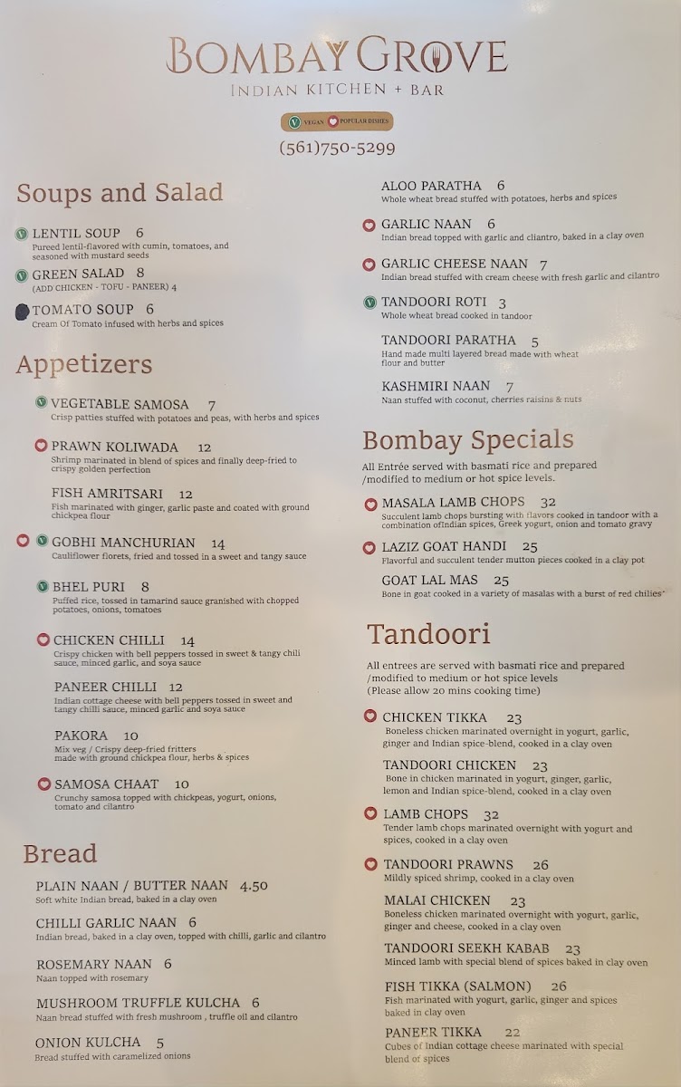 Bombay Cafe Menu Photo 1