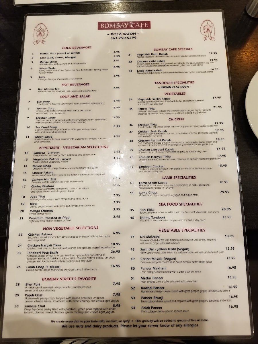 Bombay Cafe MenuMenu Photo 10