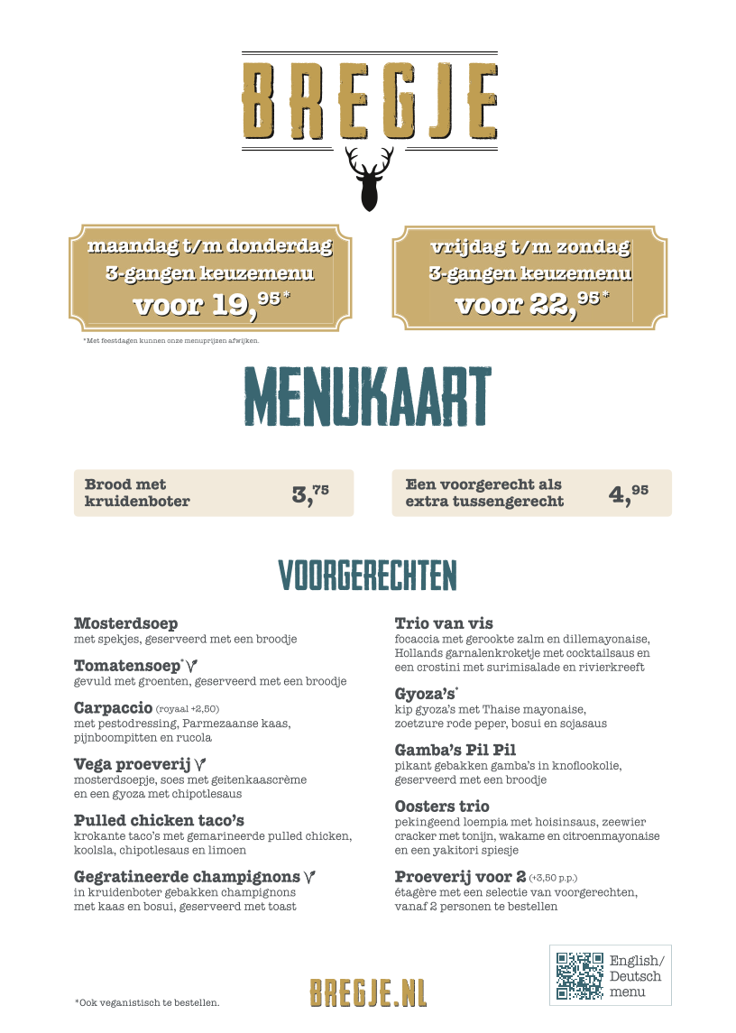 Bregje Oegstgeest Menu Photo 1