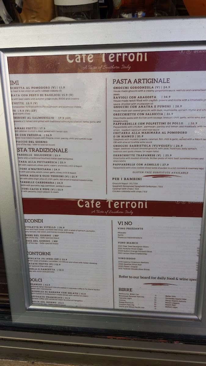 Cafe Terroni Menu Photo 4
