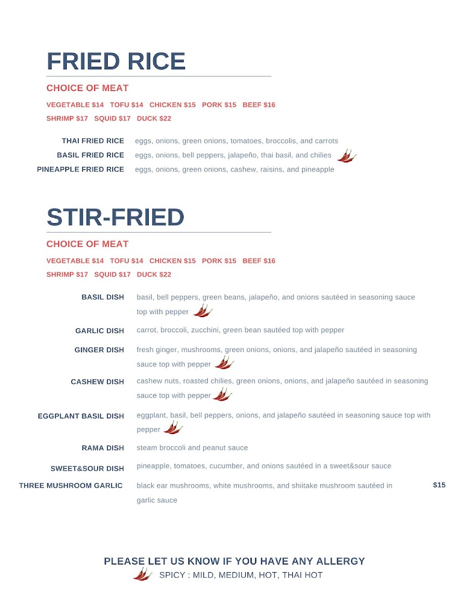 Camin Thai Cuisine MenuMenu Photo 10
