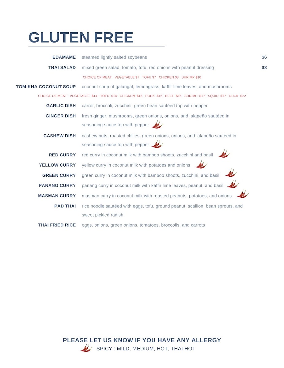Camin Thai Cuisine MenuMenu Photo 9