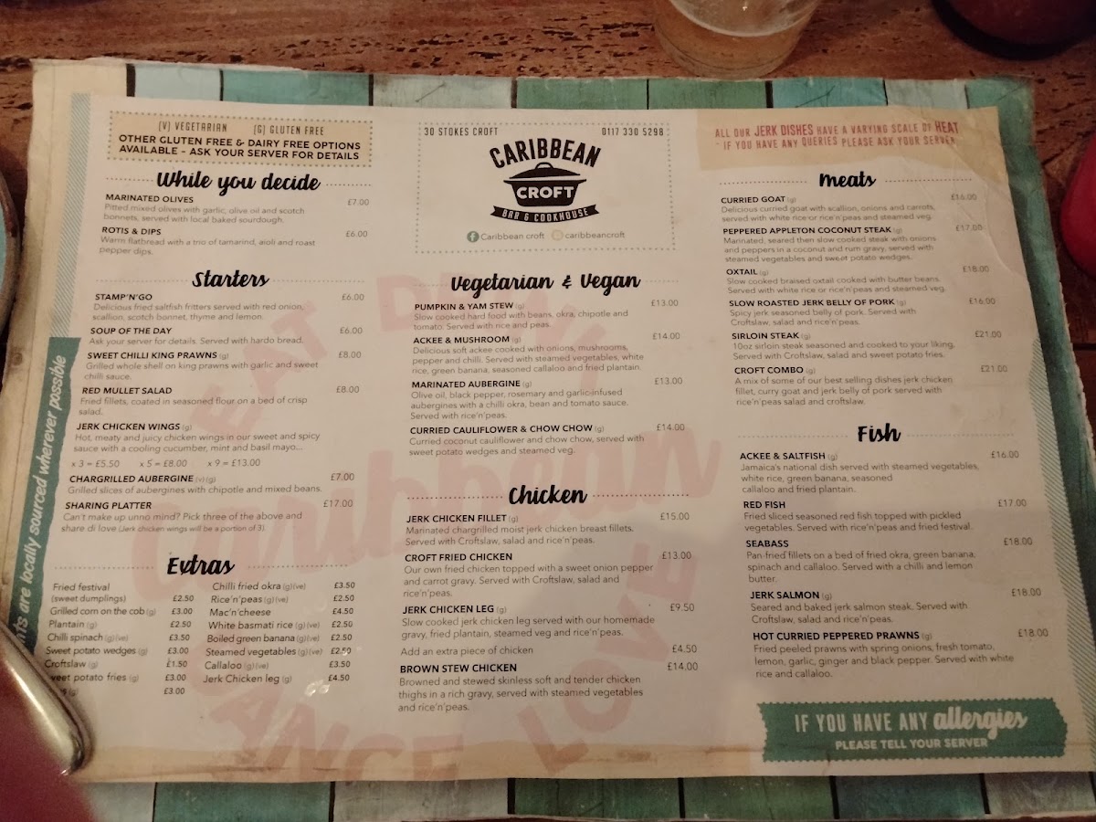 Caribbean Croft Menu Photo 1