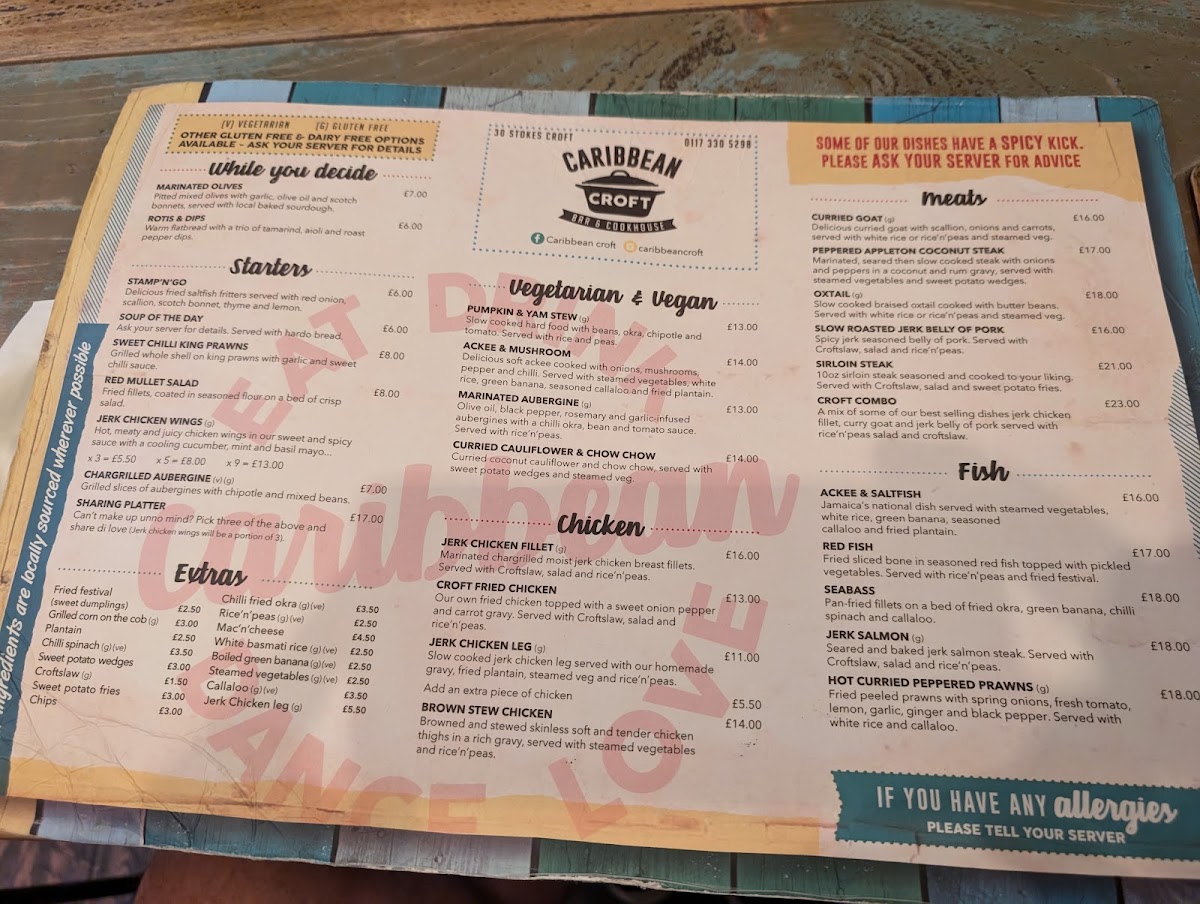 Caribbean Croft Menu Photo 2