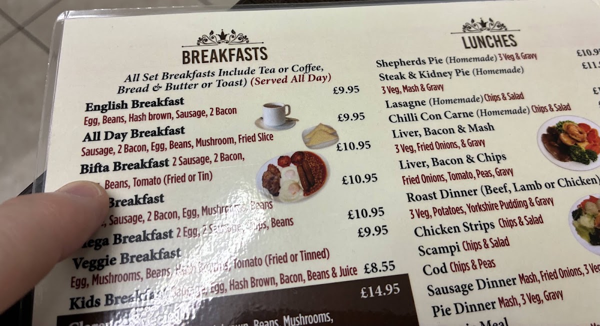 Clarence Restaurant & Cafe Menu Photo 1