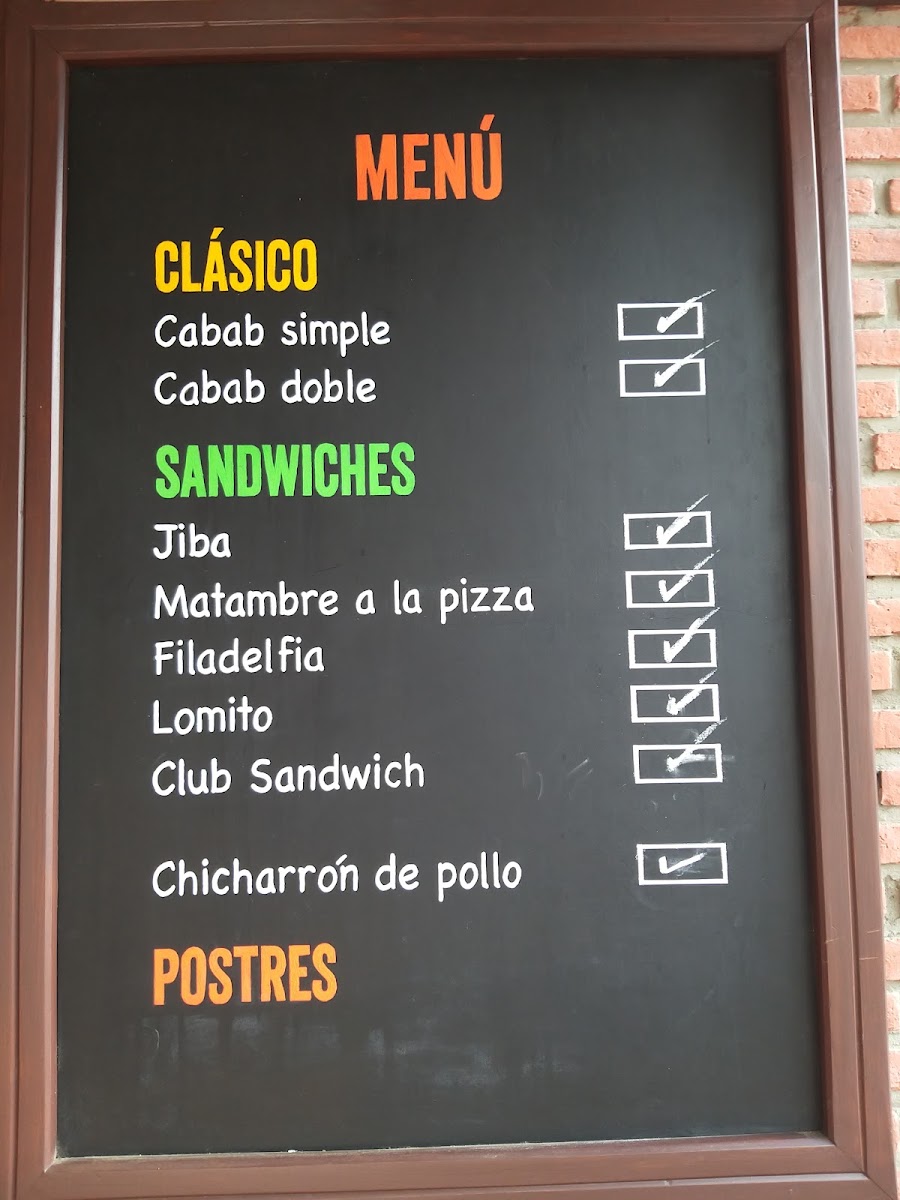 Clasico Cabab Menu Photo 1