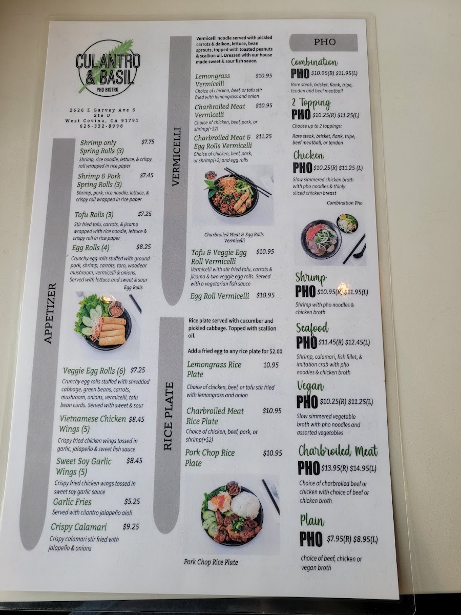 Culantro & Basil Pho Bistro MenuMenu Photo 7