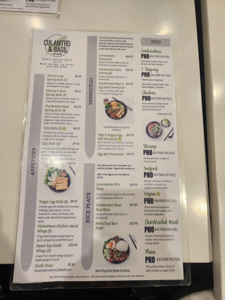Culantro & Basil Pho Bistro MenuMenu Photo 9
