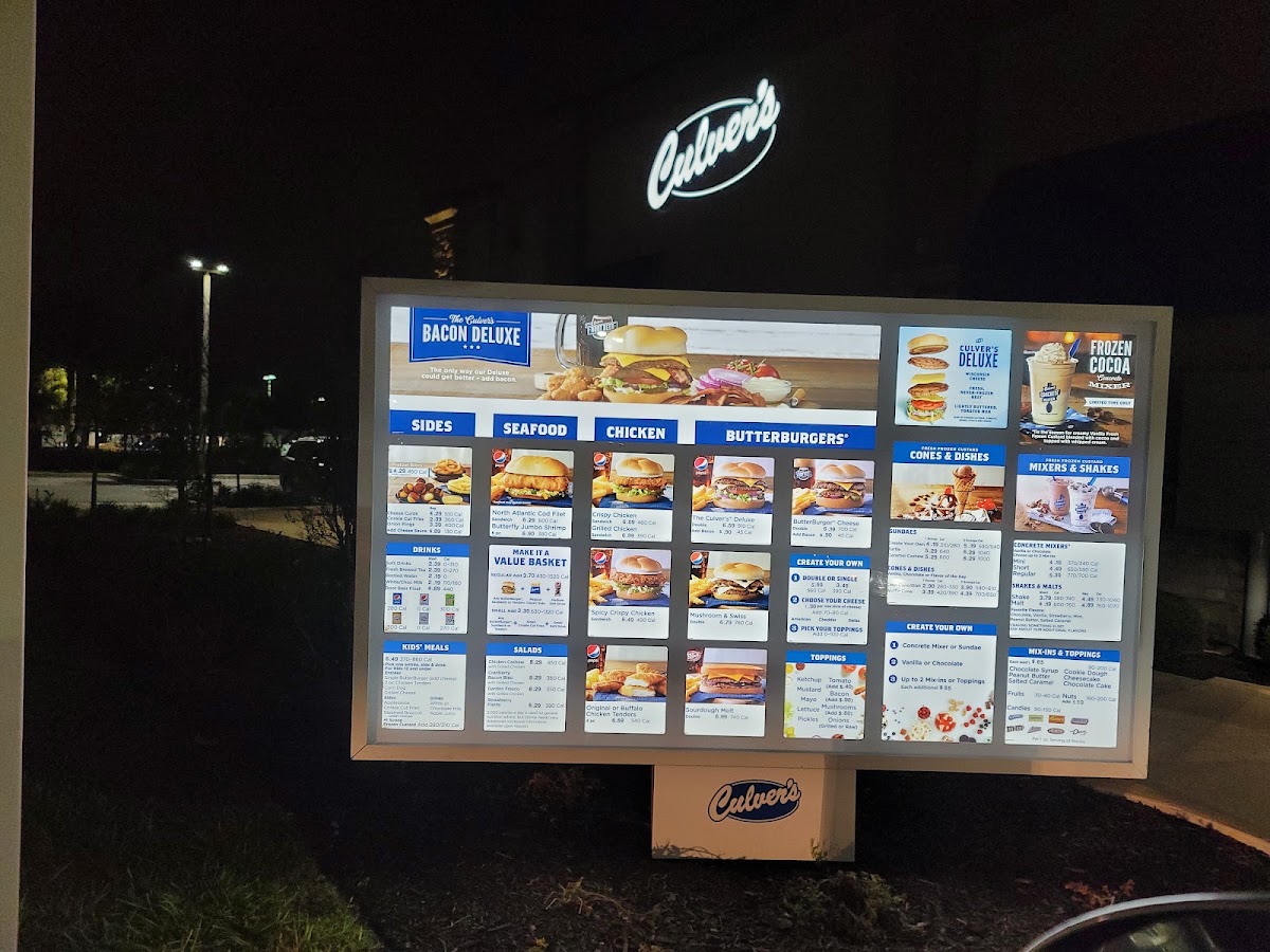 Culver's Menu Photo 1