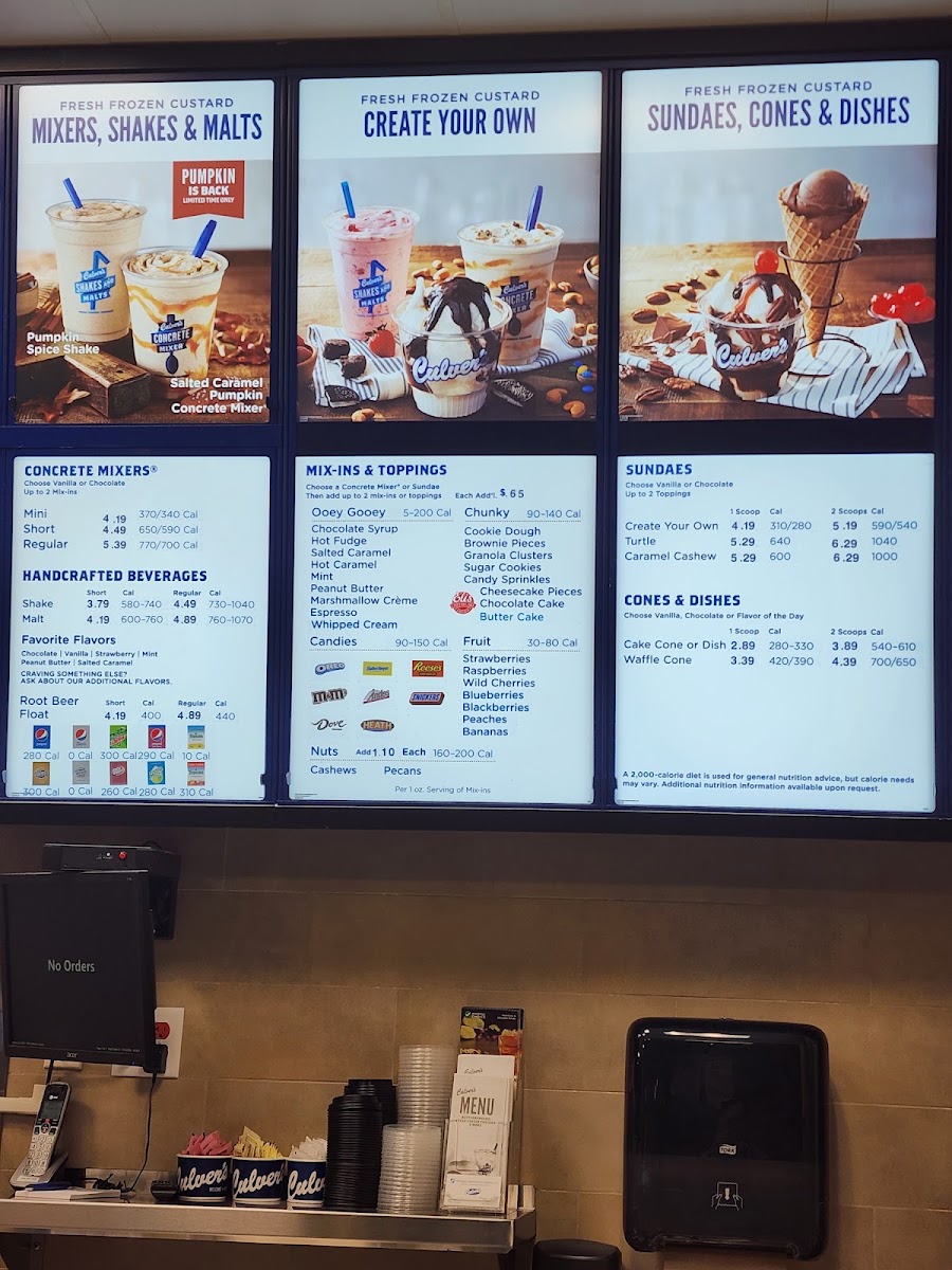 Culver's MenuMenu Photo 7