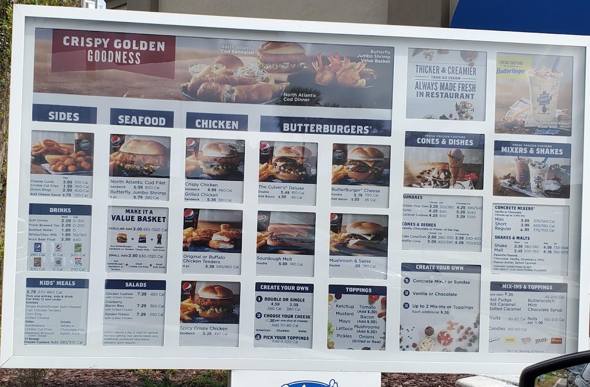 Culver's MenuMenu Photo 8