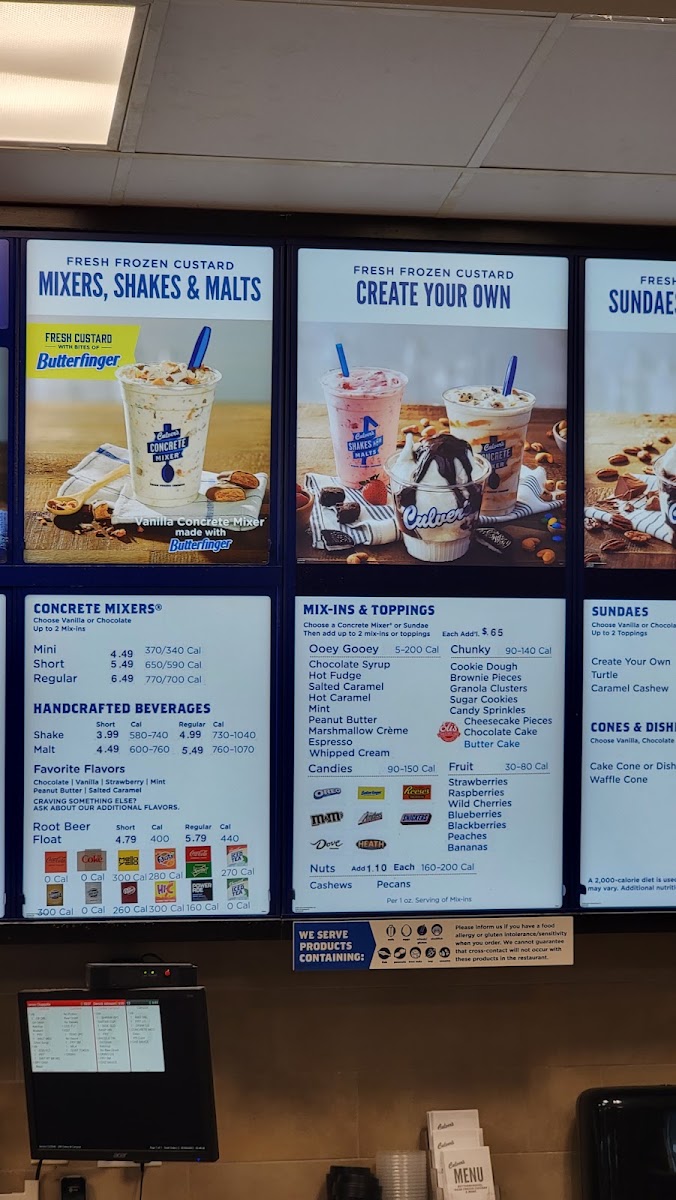 Culver's MenuMenu Photo 9