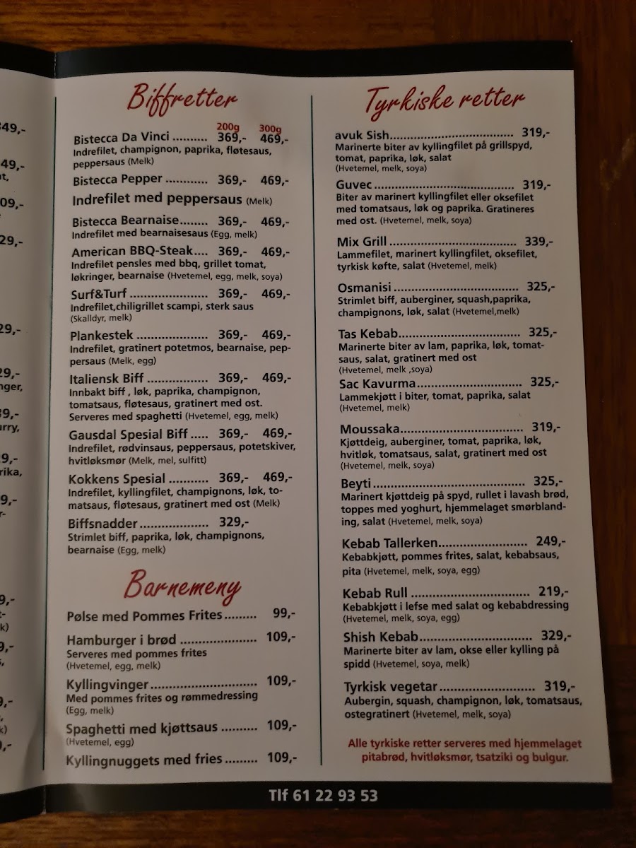 Da Vinci Restaurant Og Pizzeria Cengiz Murat Menu Menu Photo 2