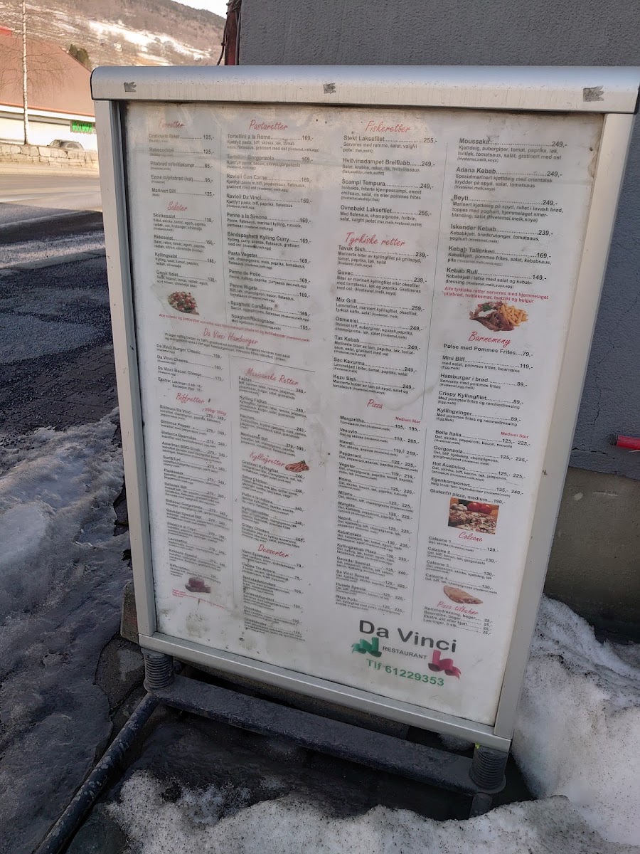 Da Vinci Restaurant Og Pizzeria Cengiz Murat MenuMenu Photo 6