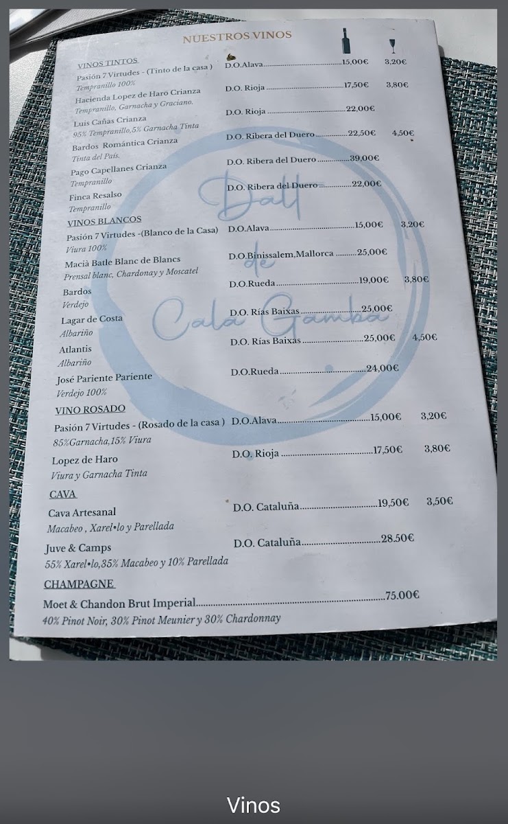 Dalt De Cala Gamba MenuMenu Photo 6