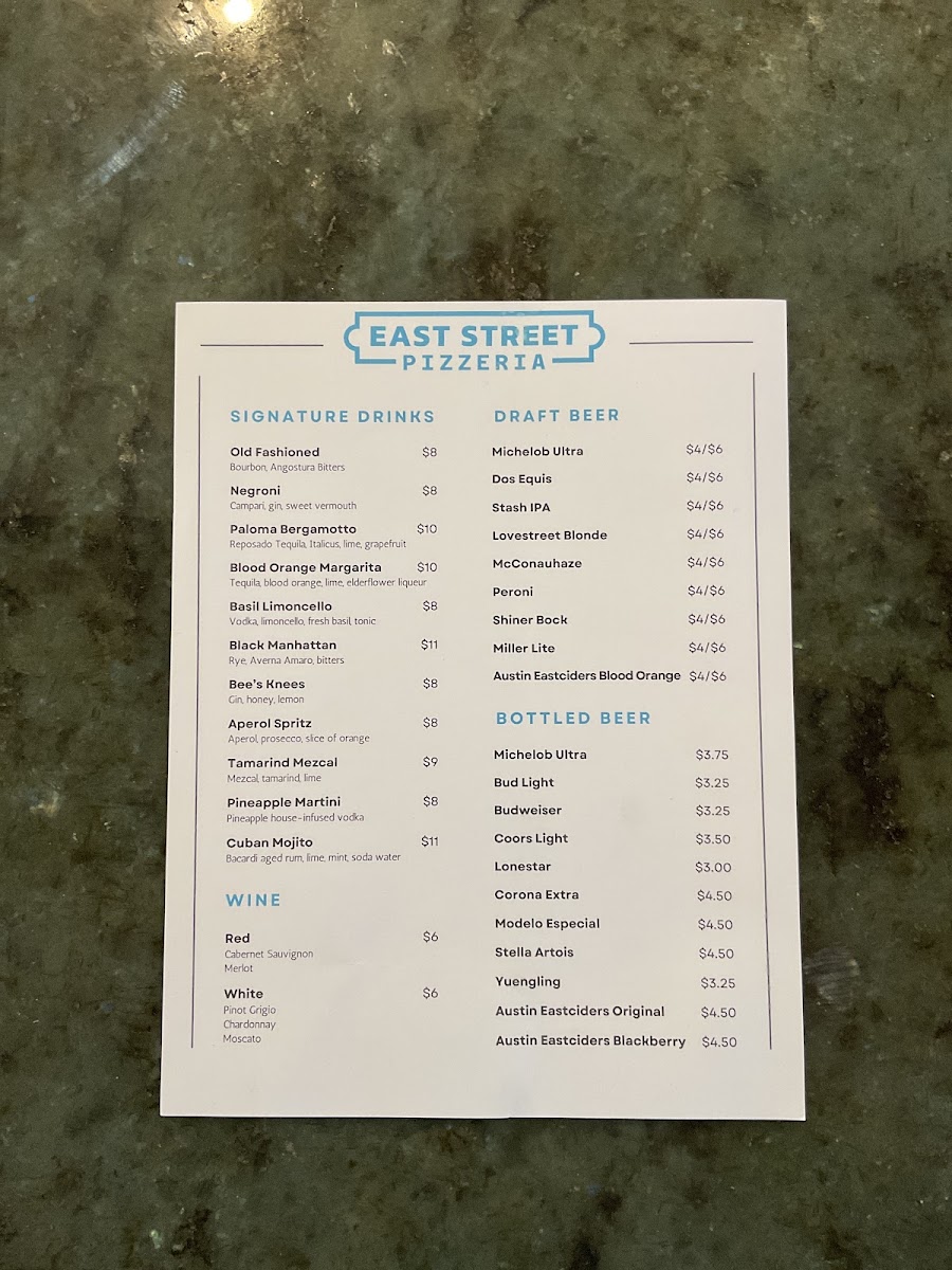 East St Pizzeria Menu Photo 3