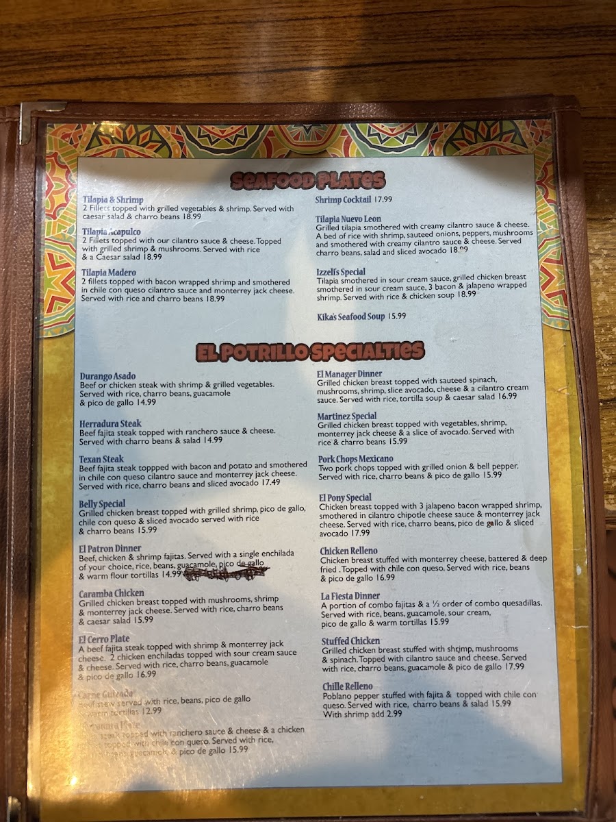 El Potrillo Tex Mex Food Menu Photo 2