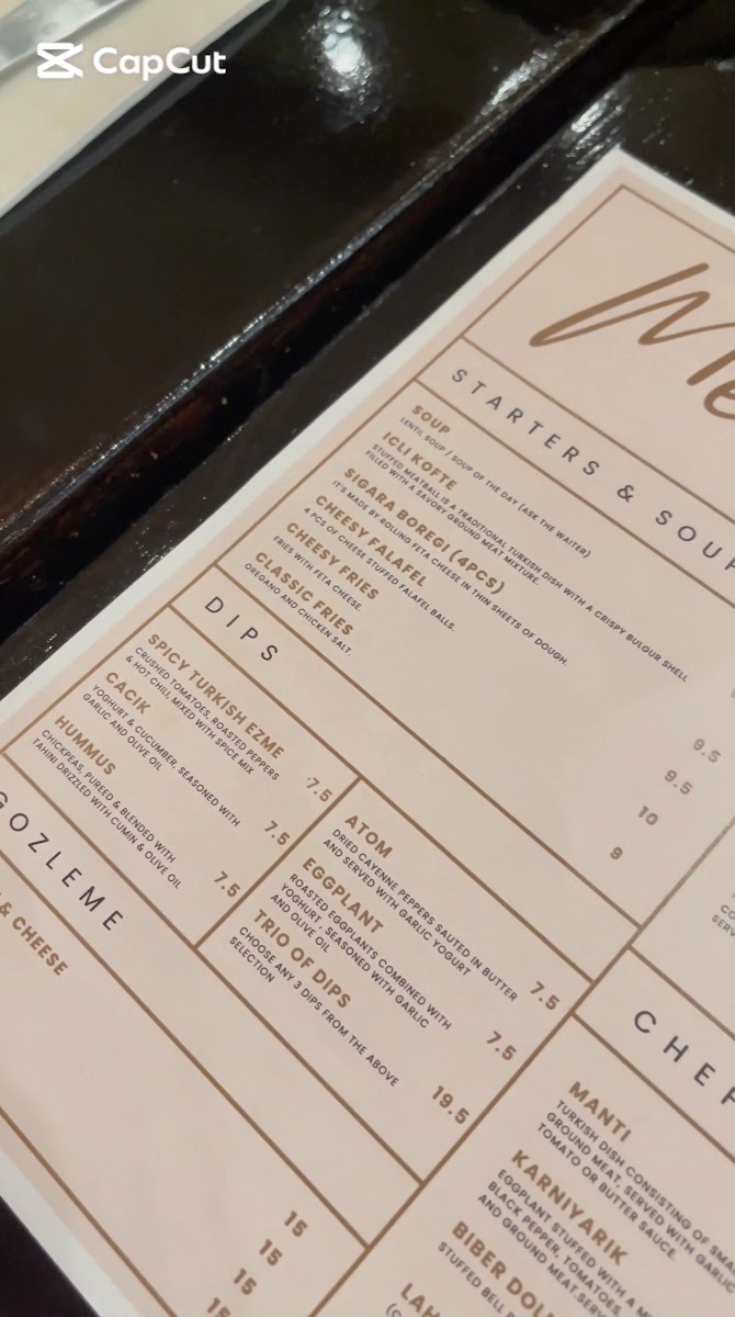 El Turco Menu Menu Photo 3