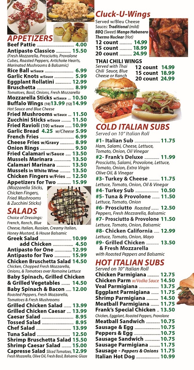 Frank's Pizza (West Milford) Menu Photo 3