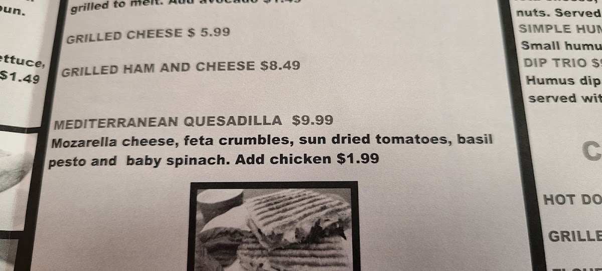 Fresh Basil Cafe Menu Photo 2