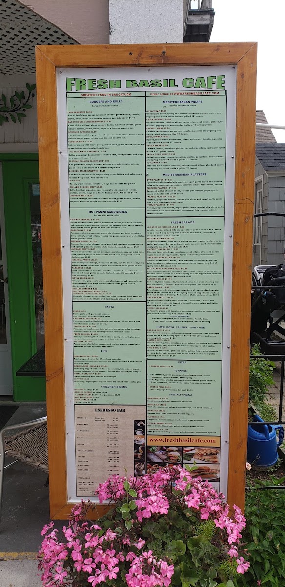 Fresh Basil Cafe Menu Photo 4