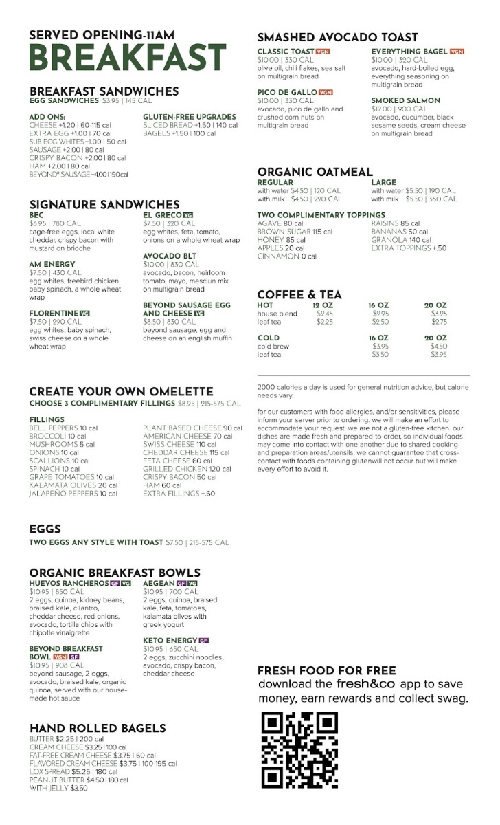 Fresh&co Menu Photo 1