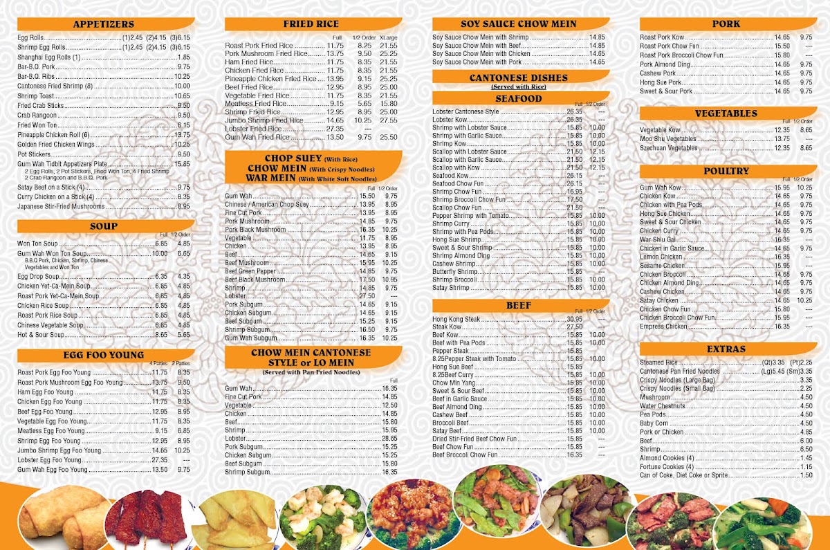 Gum Wah Restaurant Menu Photo 1