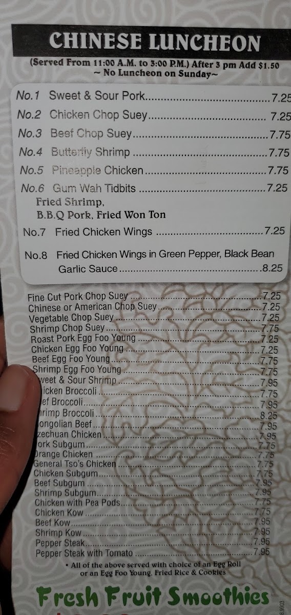 Gum Wah Restaurant MenuMenu Photo 8