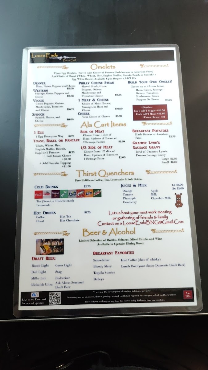 Historic Farmers Inn Menu Photo 2