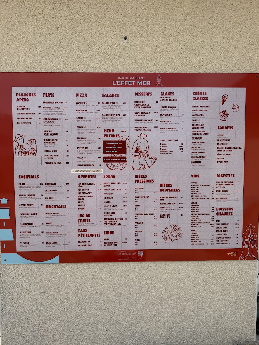 L' Effet Mer St Pabu Menu Photo 1