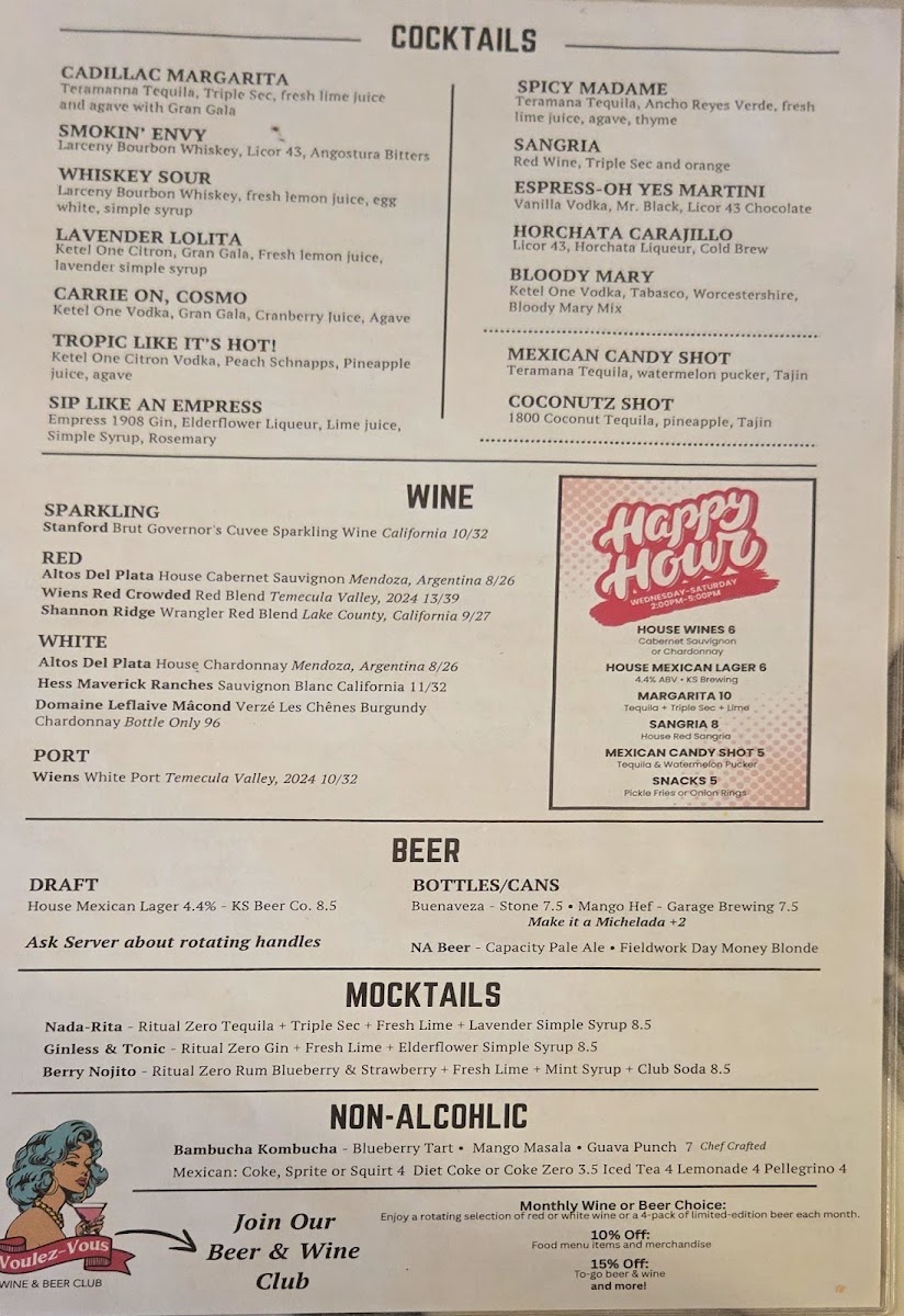 Lady R Bistro Menu Photo 2