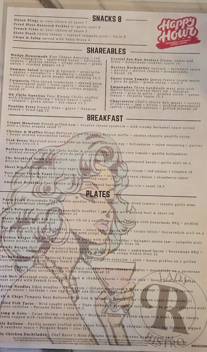 Lady R Bistro Menu Photo 3