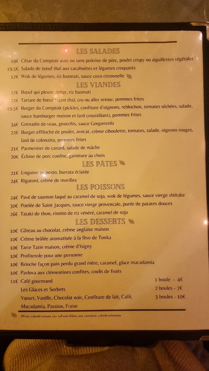 Le Grand Comptoir De Boulogne Menu Photo 2