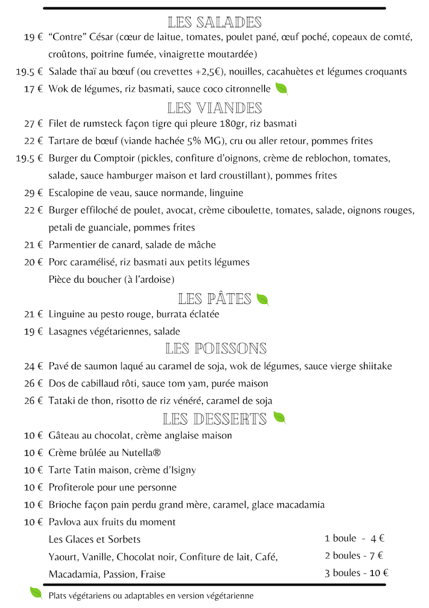 Le Grand Comptoir De Boulogne MenuMenu Photo 6