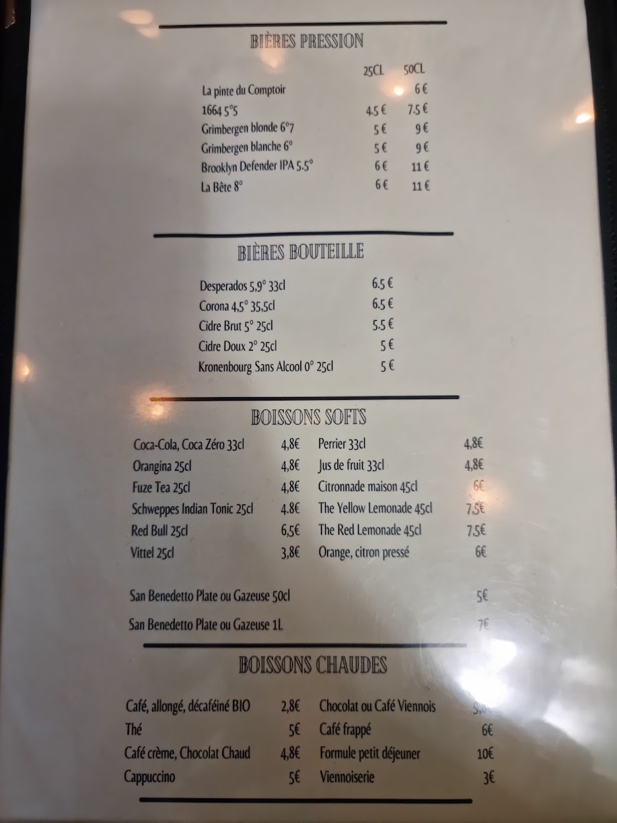 Le Grand Comptoir De Boulogne MenuMenu Photo 7