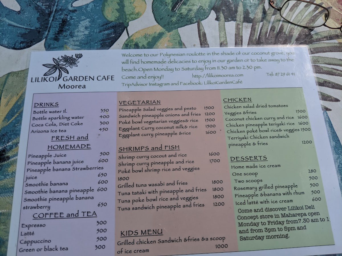 Lilikoi Garden Cafe MenuMenu Photo 6