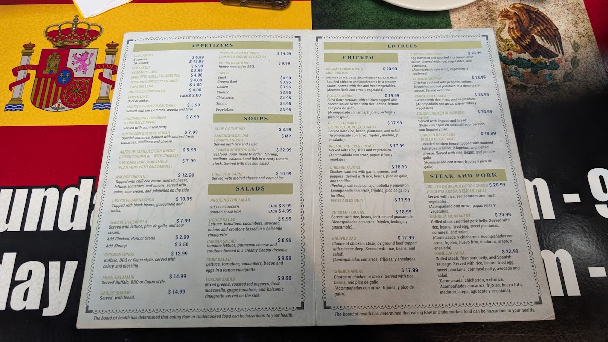 Margos International Cuisine Menu Photo 1