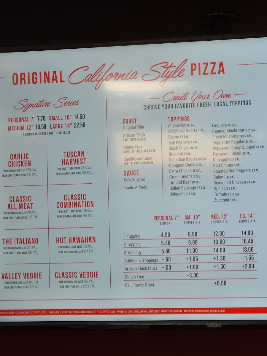 Me-N-Ed's On Tap Menu Photo 1