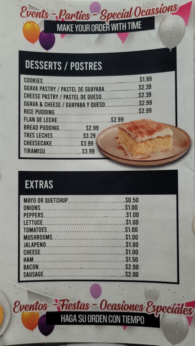 Mi Montaña Restaurant MenuMenu Photo 10