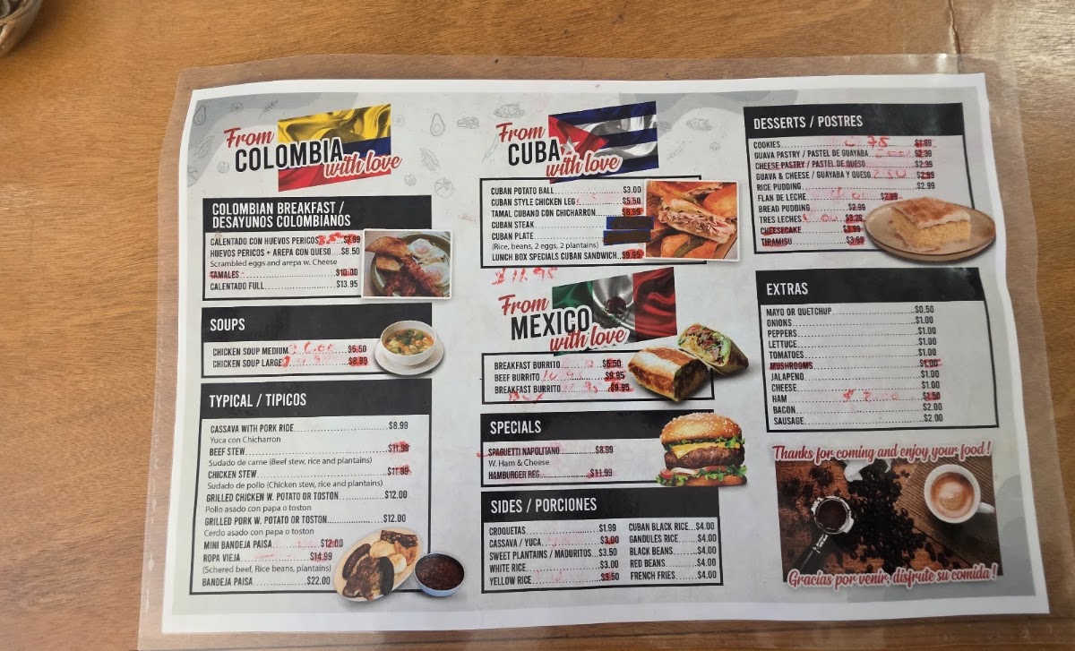 Mi Montaña Restaurant Menu Photo 2