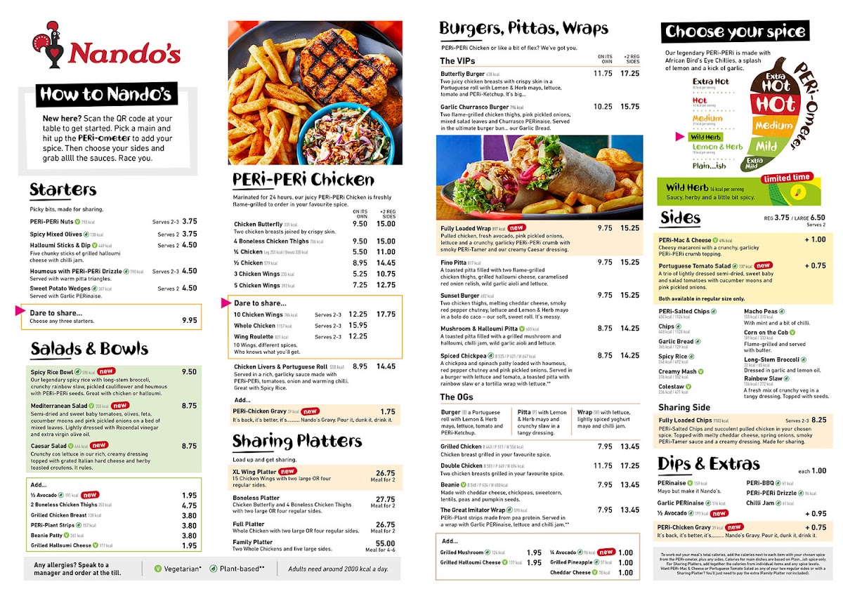 Nando's Hornchurch Menu Photo 1