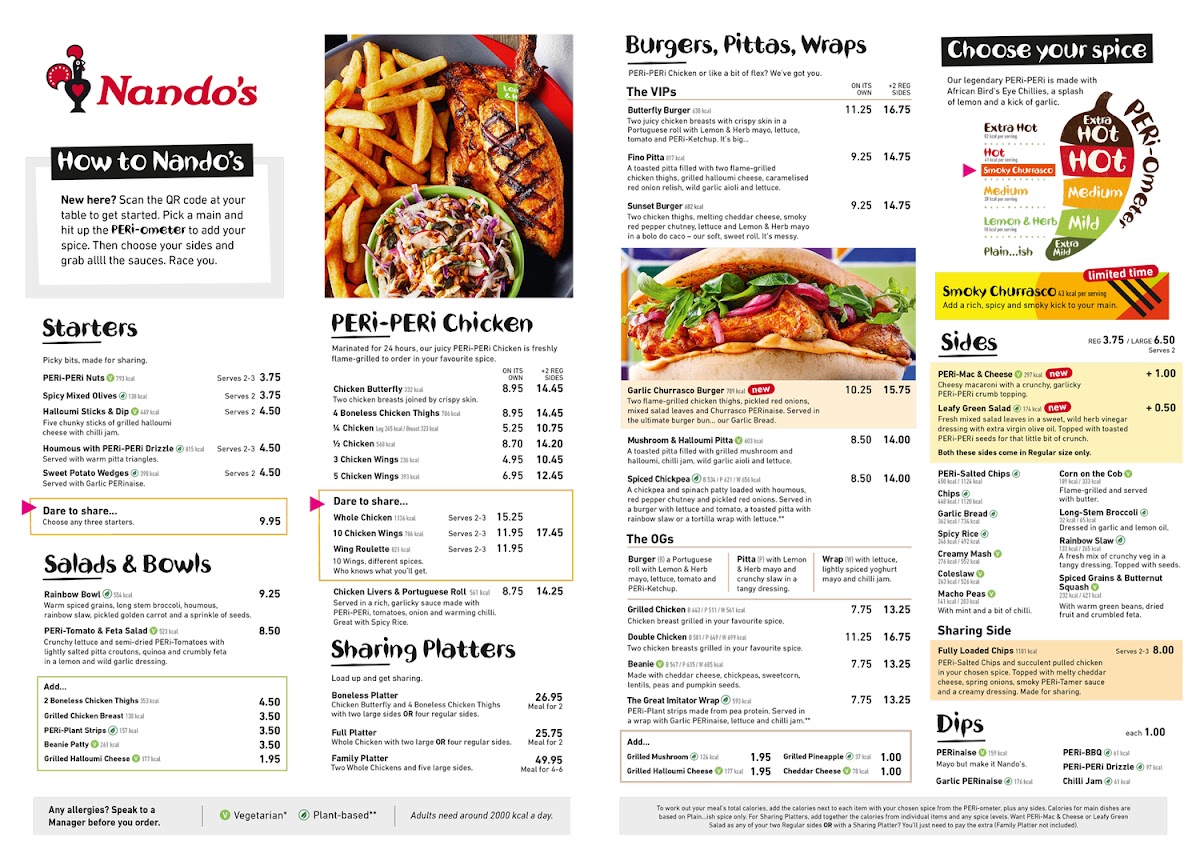 Nando's Hornchurch MenuMenu Photo 10