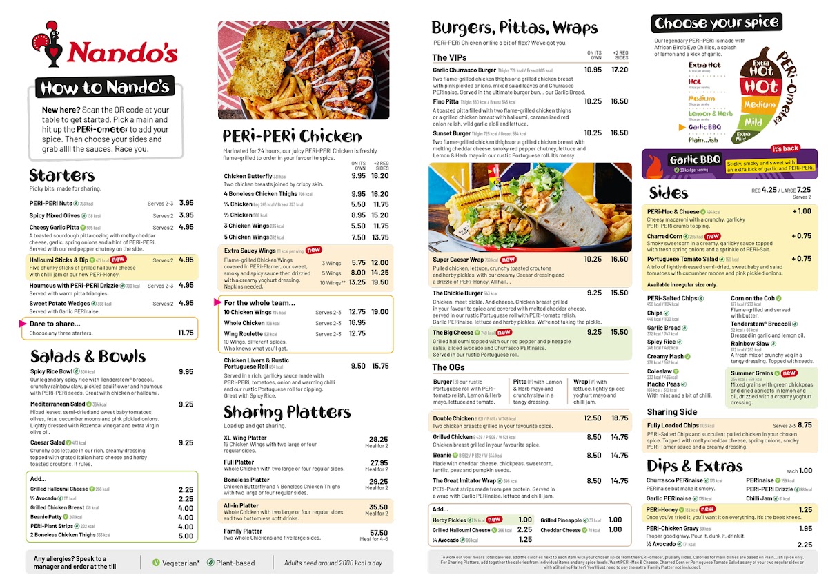 Nando's Hornchurch Menu Photo 2
