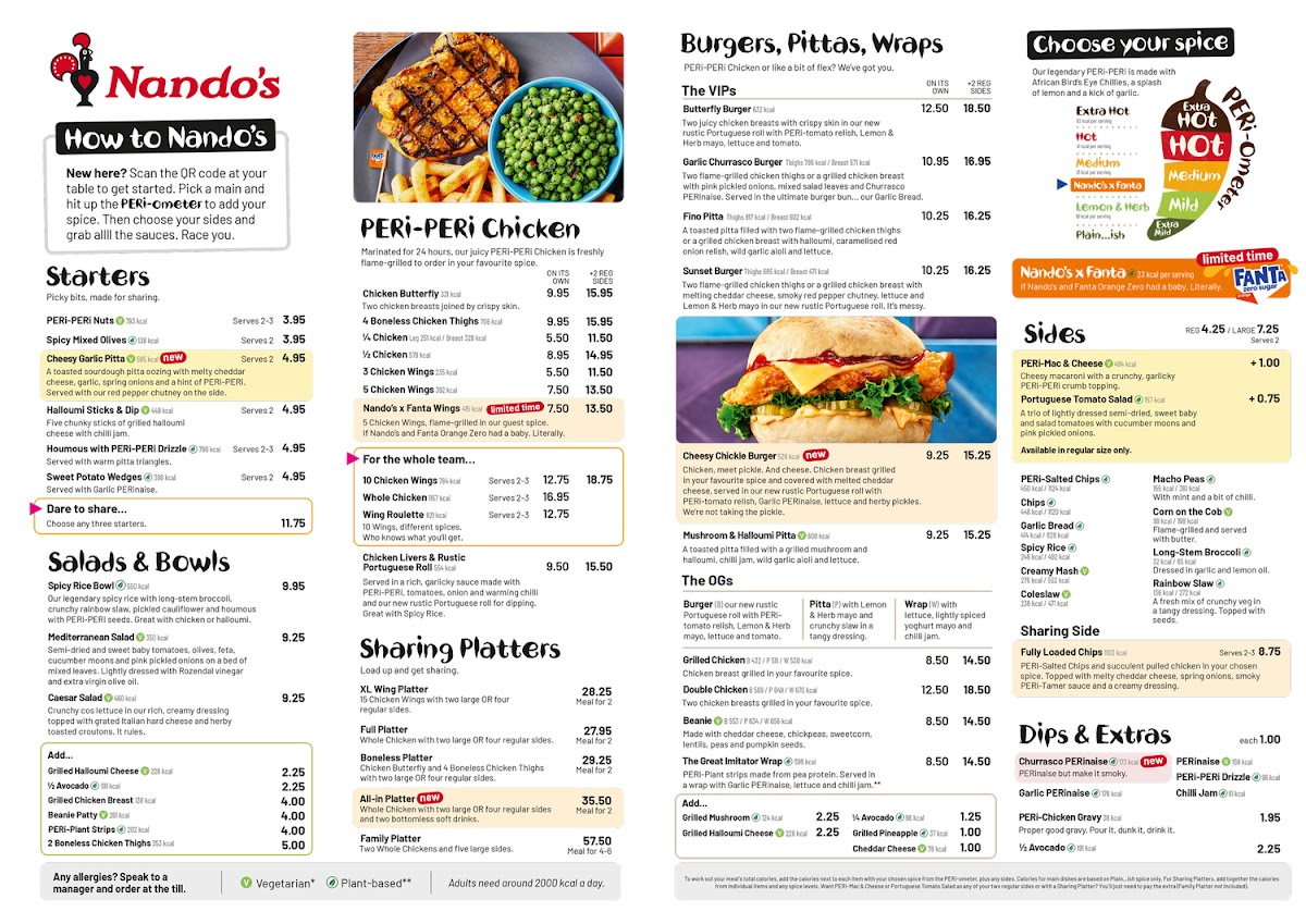 Nando's Hornchurch MenuMenu Photo 7