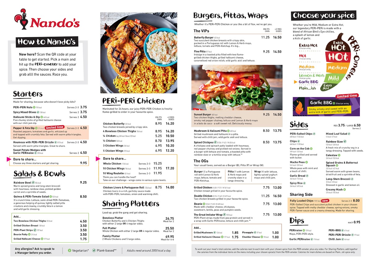 Nando's Hornchurch MenuMenu Photo 8