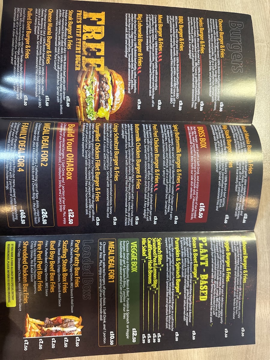 Ohannes Burgers Menu Photo 1
