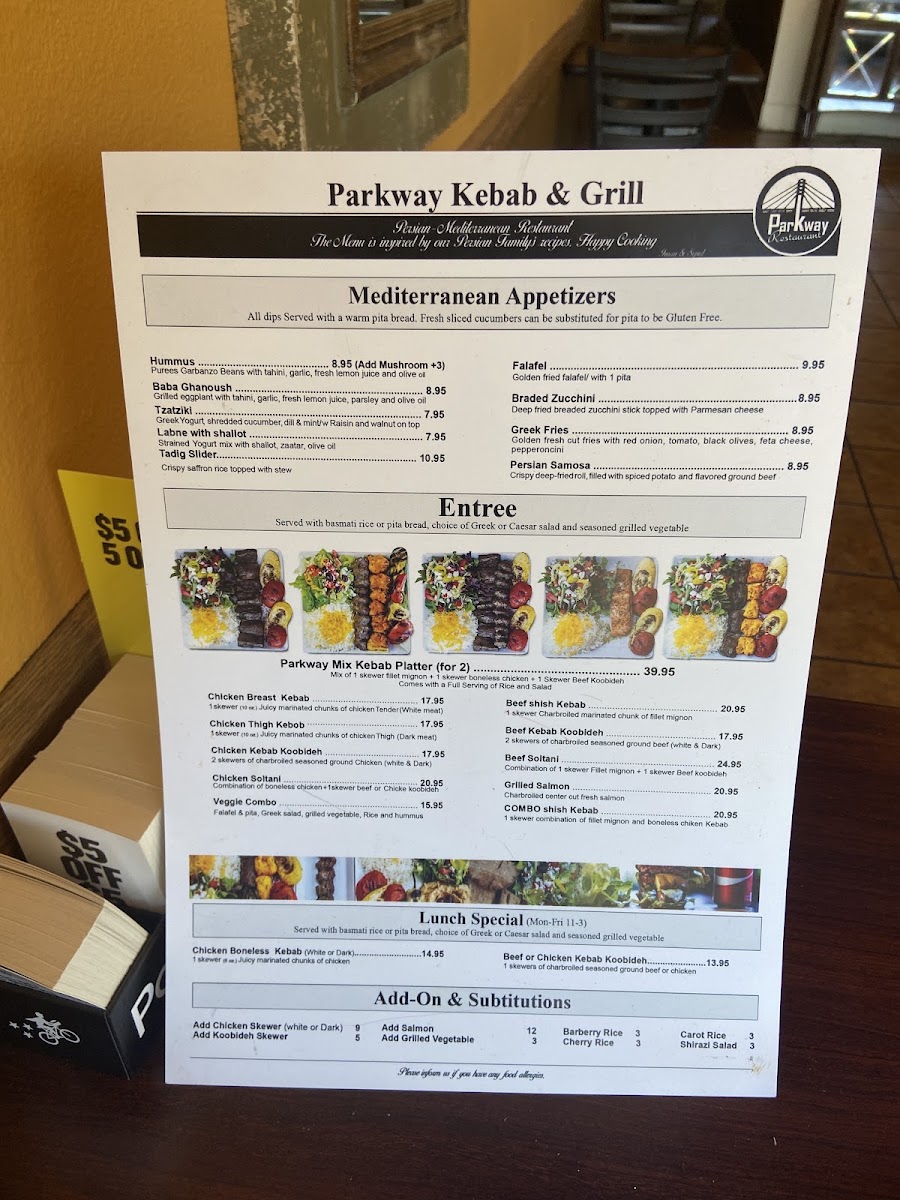 Parkway Kebab & Grill MenuMenu Photo 8